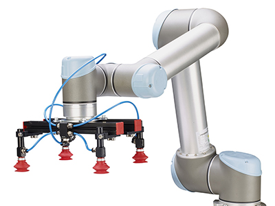 Foto Universal Robot, líder en el mercado de la robótica colaborativa, selecciona a GIMATIC para completar su gama de accesorios de manipulación.